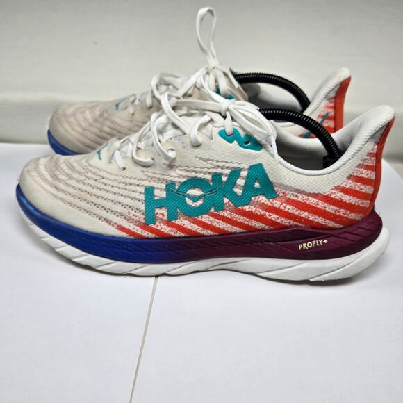 Hoka One One Other - Hoka One Mach 5 "White Flame" Pro Fly Athletic Shoes Men's Size 11D